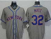 New York Mets #32 Steven Matz Gray New Cool Base Stitched MLB Jersey,baseball caps,new era cap wholesale,wholesale hats